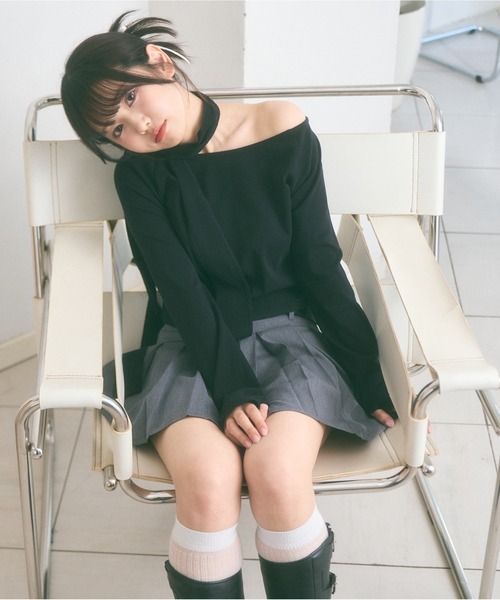 Ada.(エイダ)の「<Peachyyouth × Ada.>【Set up対応】ウェーブライン プリーツ ミニスカート インパン裏地付き(スカート・レディース・グレー/ベージュ・S/M)」の7枚目の写真
