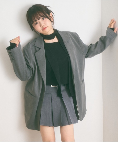 Ada.(エイダ)の「<Peachyyouth × Ada.>【Set up対応】ウェーブライン プリーツ ミニスカート インパン裏地付き(スカート・レディース・グレー/ベージュ・S/M)」の12枚目の写真