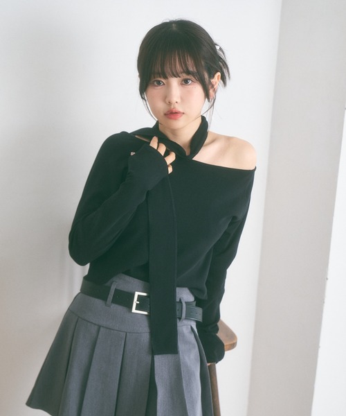 Ada.(エイダ)の「<Peachyyouth × Ada.>【Set up対応】ウェーブライン プリーツ ミニスカート インパン裏地付き(スカート・レディース・グレー/ベージュ・S/M)」の6枚目の写真