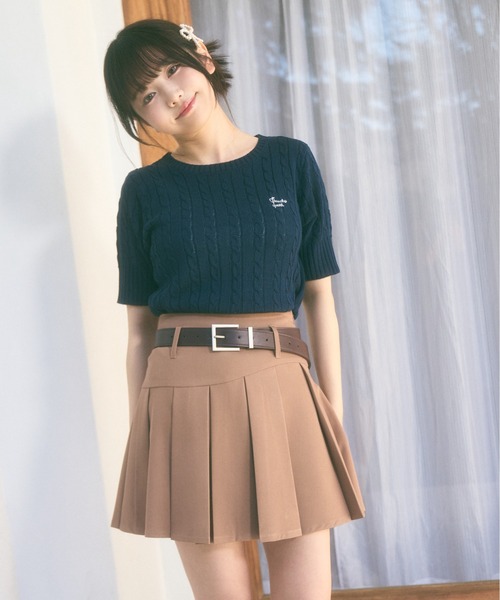 Ada.(エイダ)の「<Peachyyouth × Ada.>【Set up対応】ウェーブライン プリーツ ミニスカート インパン裏地付き(スカート・レディース・グレー/ベージュ・S/M)」の14枚目の写真