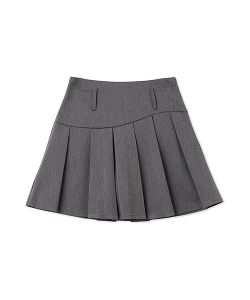 Ada.(エイダ)の「<Peachyyouth × Ada.>【Set up対応】ウェーブライン プリーツ ミニスカート インパン裏地付き(スカート・レディース・グレー/ベージュ・S/M)」の3枚目の写真