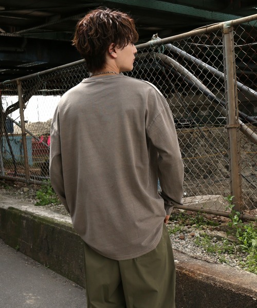 improves(インプローブス)の「【SIDEWAY STANCE】ピグメント加工 オリジナルプリント 長袖Tシャツ(Tシャツ/カットソー・メンズ・ブラック系/ブラウン系1/ブラウン系/ブラック/ブラック系1/ブラウン・X-LARGE/LARGE/MEDIUM/SMALL)」の10枚目の写真