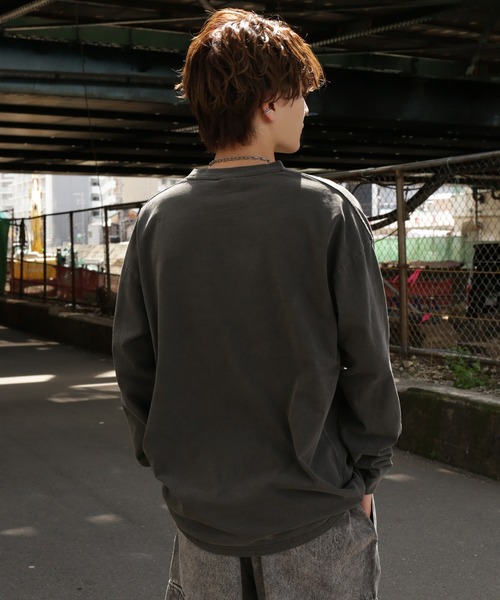 improves(インプローブス)の「【SIDEWAY STANCE】ピグメント加工 オリジナルプリント 長袖Tシャツ(Tシャツ/カットソー・メンズ・ブラック系/ブラウン系1/ブラウン系/ブラック/ブラック系1/ブラウン・X-LARGE/LARGE/MEDIUM/SMALL)」の8枚目の写真