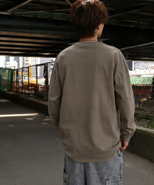 improves(インプローブス)の「【SIDEWAY STANCE】ピグメント加工 オリジナルプリント 長袖Tシャツ(Tシャツ/カットソー・メンズ・ブラック系/ブラウン系1/ブラウン系/ブラック/ブラック系1/ブラウン・X-LARGE/LARGE/MEDIUM/SMALL)」の20枚目の写真