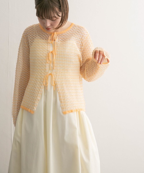【セール】2WAYポコポコシアーニット（ニット/セーター）｜KBF（ケイビーエフ）