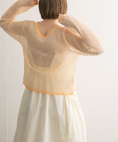 【セール】2WAYポコポコシアーニット（ニット/セーター）｜KBF（ケイビーエフ）