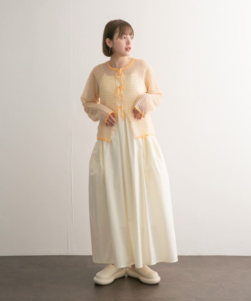 【セール】2WAYポコポコシアーニット（ニット/セーター）｜KBF（ケイビーエフ）