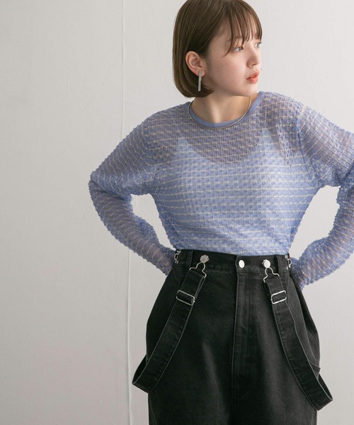 【セール】2WAYポコポコシアーニット（ニット/セーター）｜KBF（ケイビーエフ）