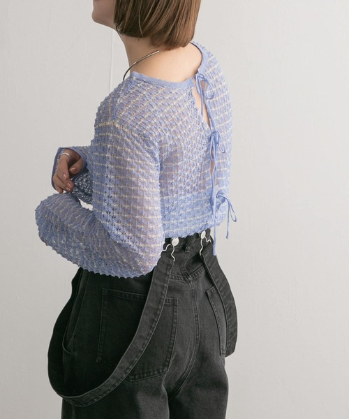 【セール】2WAYポコポコシアーニット（ニット/セーター）｜KBF（ケイビーエフ）