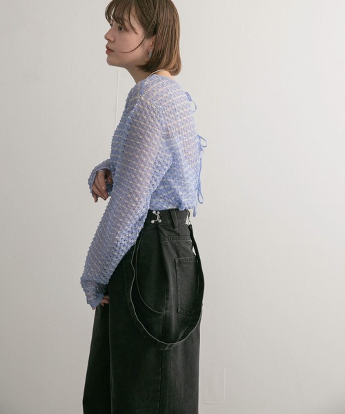 【セール】2WAYポコポコシアーニット（ニット/セーター）｜KBF（ケイビーエフ）