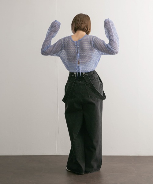 【セール】2WAYポコポコシアーニット（ニット/セーター）｜KBF（ケイビーエフ）