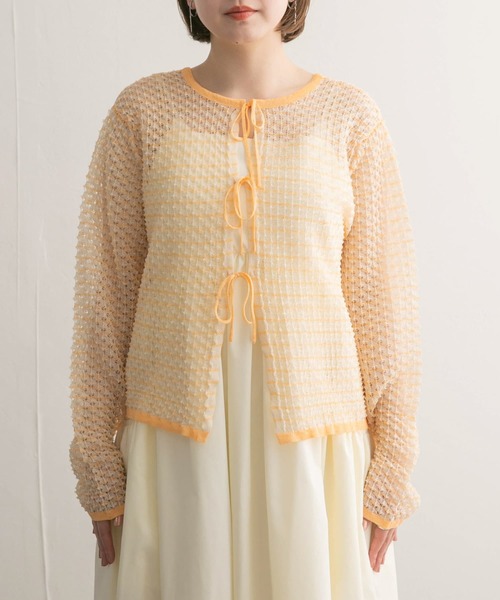 【セール】2WAYポコポコシアーニット（ニット/セーター）｜KBF（ケイビーエフ）