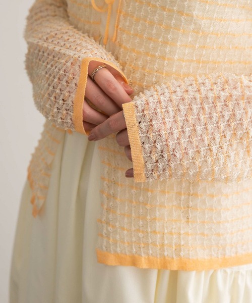 【セール】2WAYポコポコシアーニット（ニット/セーター）｜KBF（ケイビーエフ）