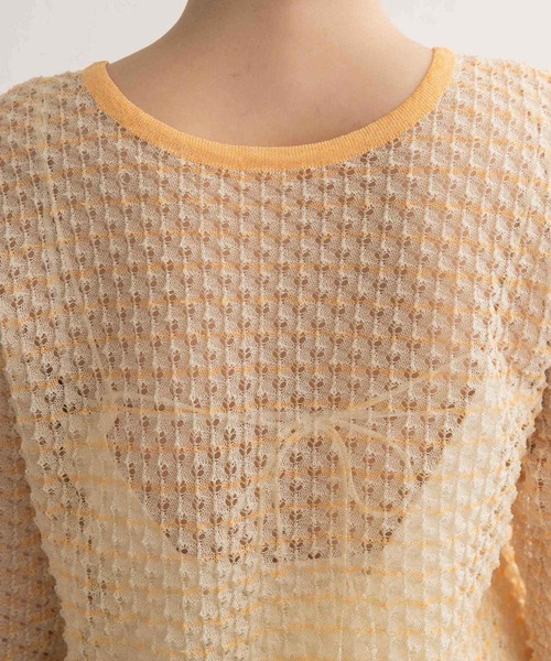 【セール】2WAYポコポコシアーニット（ニット/セーター）｜KBF（ケイビーエフ）