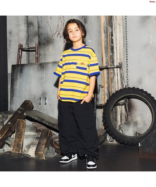 BREEZE（ブリーズ）の「コンバーチブルカーゴパンツ Directed by Sasya,HINATA.M,ITTA from KADOKAWA DREAMS（カーゴパンツ・キッズ・ブラック/オフホワイト・90/100/110/120/130/140/150/160）」の9枚目の写真