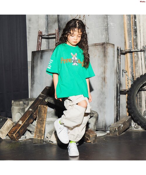 BREEZE（ブリーズ）の「コンバーチブルカーゴパンツ Directed by Sasya,HINATA.M,ITTA from KADOKAWA DREAMS（カーゴパンツ・キッズ・ブラック/オフホワイト・90/100/110/120/130/140/150/160）」の13枚目の写真