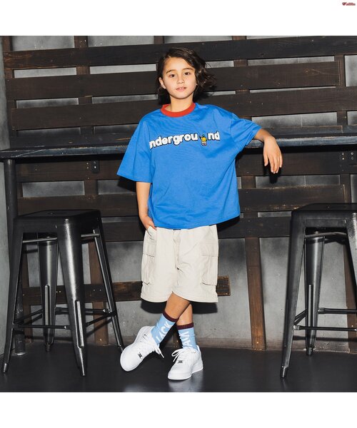 BREEZE（ブリーズ）の「コンバーチブルカーゴパンツ Directed by Sasya,HINATA.M,ITTA from KADOKAWA DREAMS（カーゴパンツ・キッズ・ブラック/オフホワイト・90/100/110/120/130/140/150/160）」の16枚目の写真