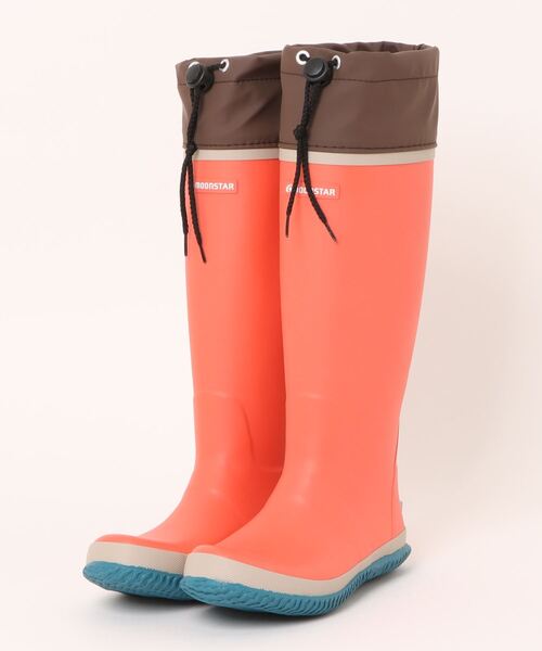 MoonStar（ムーンスター）の「【MoonStar／ムーンスター】MS RLS01 ワークブーツ 2E（レインシューズ・レディース・ブルー/ミント/ブラウン/コーラルピンク・21.0cm/22.0cm/23.0cm/24.0cm/25.0cm/26.0cm）」の4枚目の写真