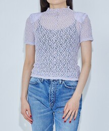 STUDIOUS | 【STUDIOUS/ステュディオス】ストレッチレーススキントップ(Tシャツ/カットソー)