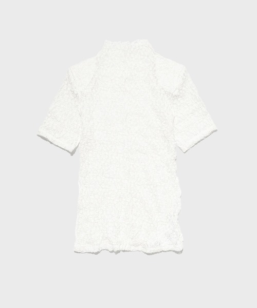 STUDIOUS(ステュディオス)の「【STUDIOUS/ステュディオス】ストレッチレーススキントップ(Tシャツ/カットソー・レディース・ブラック/ホワイト/ラベンダー・FREE)」の2枚目の写真