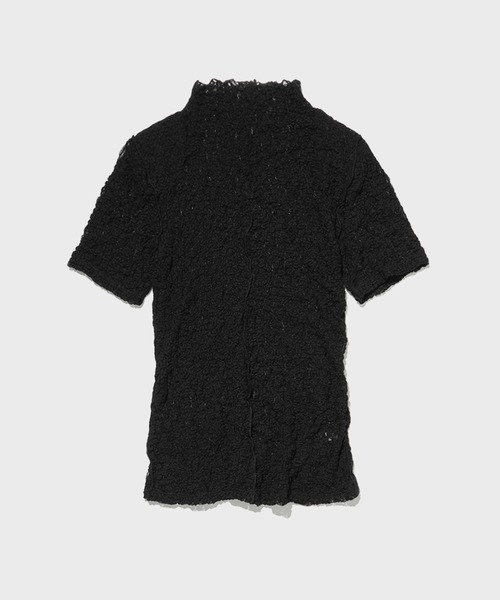 STUDIOUS(ステュディオス)の「【STUDIOUS/ステュディオス】ストレッチレーススキントップ(Tシャツ/カットソー・レディース・ブラック/ホワイト/ラベンダー・FREE)」の3枚目の写真