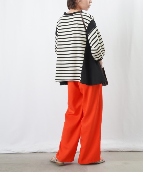 LUCA/LADY LUCK LUCA（ルカ/レディラックルカ）の「LC/LLL ポケットイージーパンツ / リラックスイージーパンツ（その他パンツ・レディース・ブラック/オレンジ/キャメル・36/38）」の12枚目の写真