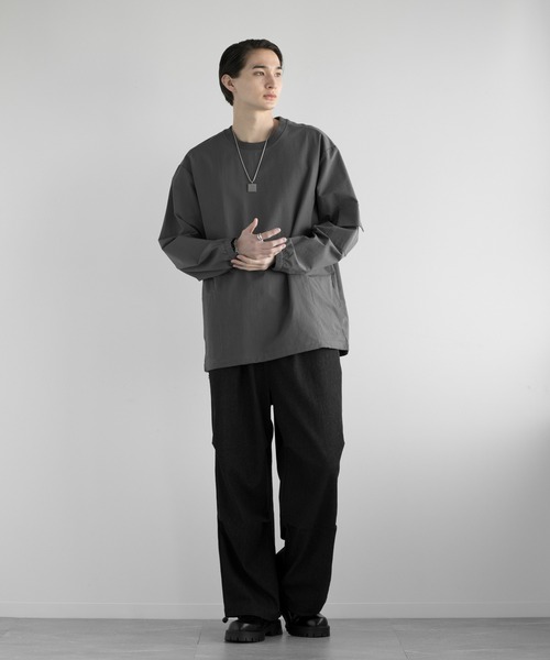 aimoha（アイモハ）の「aimoha men TRACK WIDE LOOSE PANTS パラシュート パンツ（その他パンツ・メンズ・ネイビー/ブラック・X-LARGE/LARGE/MEDIUM）」の16枚目の写真