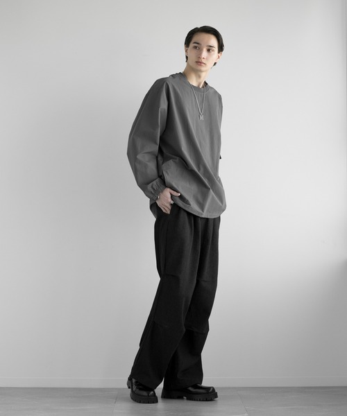 aimoha（アイモハ）の「aimoha men TRACK WIDE LOOSE PANTS パラシュート パンツ（その他パンツ・メンズ・ネイビー/ブラック・X-LARGE/LARGE/MEDIUM）」の17枚目の写真