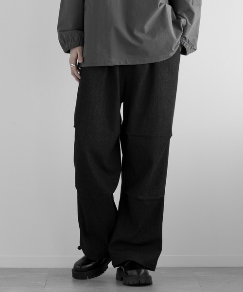 aimoha（アイモハ）の「aimoha men TRACK WIDE LOOSE PANTS パラシュート パンツ（その他パンツ・メンズ・ネイビー/ブラック・X-LARGE/LARGE/MEDIUM）」の10枚目の写真