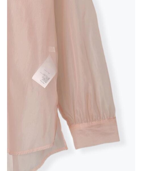 ehka sopo（エヘカソポ）の「袖2wayビッグシアーシャツ（シャツ/ブラウス・レディース・サックスブルー/グレー/オフホワイト/グリーン/ピンク・F）」の12枚目の写真