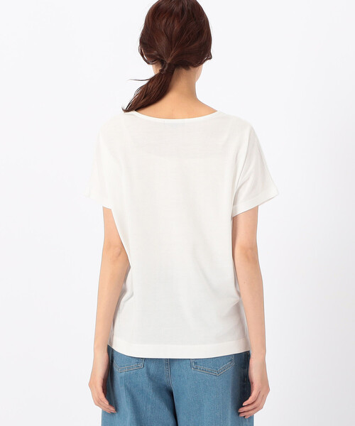 COMME CA ISM(コムサイズム)の「速乾 箔プリント ロゴ 半袖Tシャツ(Tシャツ/カットソー・レディース・ブラック/ホワイト/サックスブルー/ブルー・SMALL/MEDIUM/LARGE)」の16枚目の写真