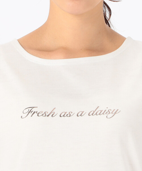 COMME CA ISM(コムサイズム)の「速乾 箔プリント ロゴ 半袖Tシャツ(Tシャツ/カットソー・レディース・ブラック/ホワイト/サックスブルー/ブルー・SMALL/MEDIUM/LARGE)」の17枚目の写真