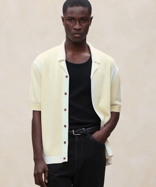 セール】コットンナイロン リゾートシャツ（ニット/セーター）｜BANANA  