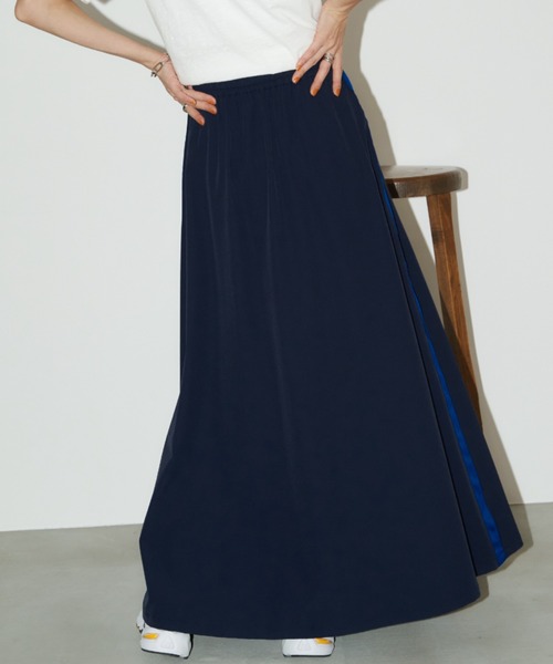 Auntie Rosa Holiday（アンティローザホリデー）の「サイドラインスカート（スカート・レディース・ブラック/ネイビー/ベージュ・マルチサイズ）」の21枚目の写真