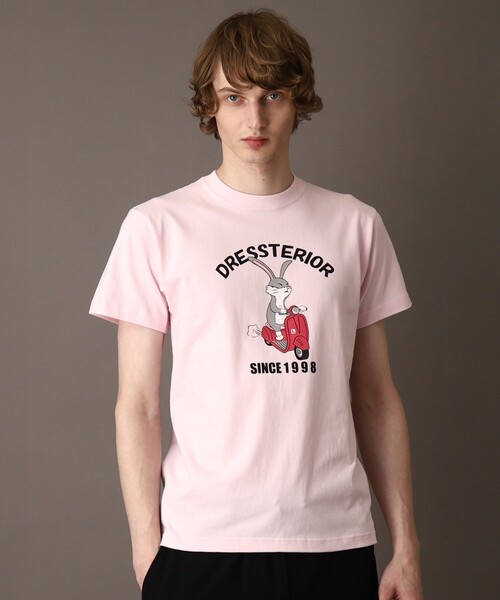 DRESSTERIOR(ドレステリア)の「◆EC・大阪ルクア限定 ベスパラビットT(Tシャツ/カットソー・メンズ・ホワイト/ピンク・90/91/92/94)」の1枚目の写真