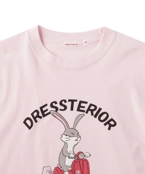 DRESSTERIOR(ドレステリア)の「◆EC・大阪ルクア限定 ベスパラビットT(Tシャツ/カットソー・メンズ・ホワイト/ピンク・90/91/92/94)」の9枚目の写真