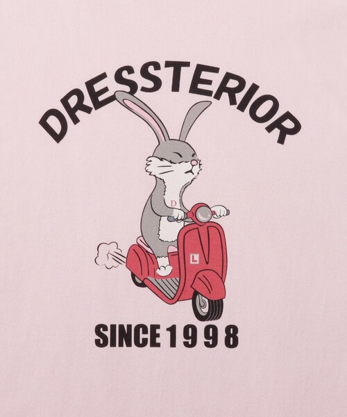 DRESSTERIOR(ドレステリア)の「◆EC・大阪ルクア限定 ベスパラビットT(Tシャツ/カットソー・メンズ・ホワイト/ピンク・90/91/92/94)」の5枚目の写真