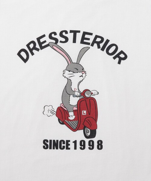 DRESSTERIOR(ドレステリア)の「◆EC・大阪ルクア限定 ベスパラビットT(Tシャツ/カットソー・メンズ・ホワイト/ピンク・90/91/92/94)」の3枚目の写真