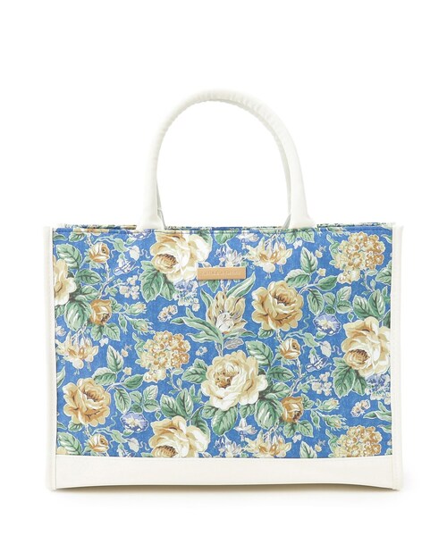 LAURA ASHLEY(ローラアシュレイ)の「ワイルド ローズ柄 トートバッグ(トートバッグ・レディース・ブルー系/ベージュ系・00)」の11枚目の写真