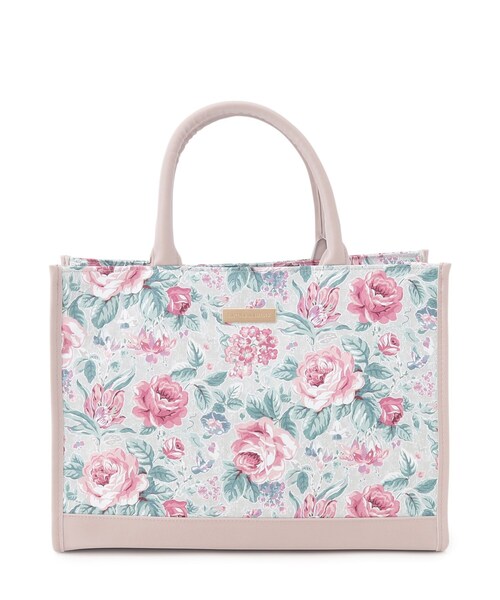 LAURA ASHLEY(ローラアシュレイ)の「ワイルド ローズ柄 トートバッグ(トートバッグ・レディース・ブルー系/ベージュ系・00)」の3枚目の写真