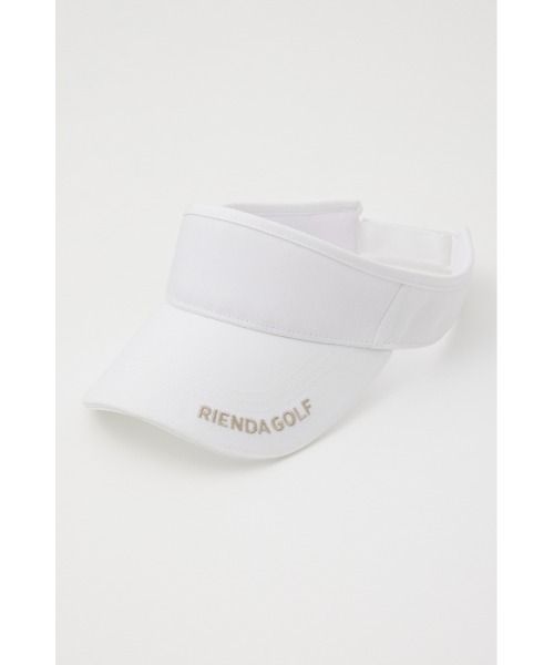 RIENDA GOLF(リエンダゴルフ)の「【RIENDA GOLF】サンバイザー リエンダゴルフ(サンバイザー・レディース・ブラック/ブルー系その他3/ホワイト・FREE)」の2枚目の写真