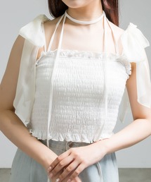 OLIVE des OLIVE | 肩リボンチョーカーキャミソール　1041060880(キャミソール)