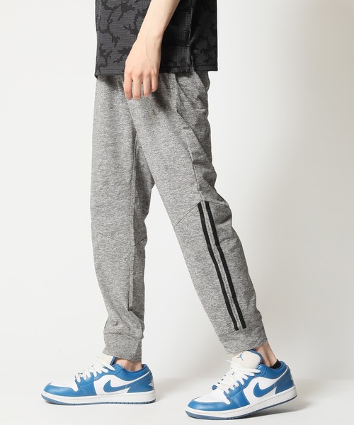 セール】速乾ドライストレッチ 無地 ラインデザインジョガーパンツ