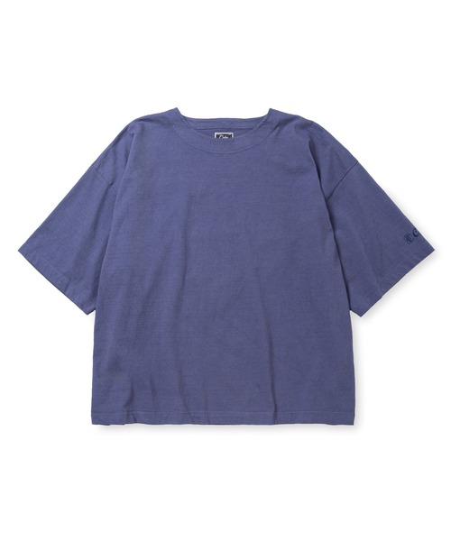 CALEE（キャリー）の「5 LENGTH 4/- SINKER KNITTING DROP SHOULDER CS（Tシャツ/カットソー・メンズ・グリーン/ブラック/ホワイト/オリーブ/ダークパープル・LARGE/MEDIUM/X-LARGE）」の5枚目の写真