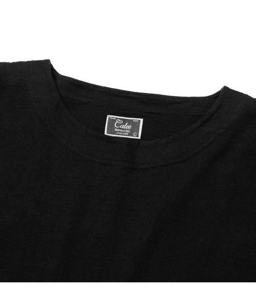 CALEE（キャリー）の「5 LENGTH 4/- SINKER KNITTING DROP SHOULDER CS（Tシャツ/カットソー・メンズ・グリーン/ブラック/ホワイト/オリーブ/ダークパープル・LARGE/MEDIUM/X-LARGE）」の6枚目の写真