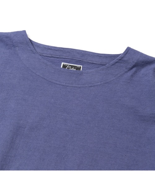 CALEE（キャリー）の「5 LENGTH 4/- SINKER KNITTING DROP SHOULDER CS（Tシャツ/カットソー・メンズ・グリーン/ブラック/ホワイト/オリーブ/ダークパープル・LARGE/MEDIUM/X-LARGE）」の8枚目の写真