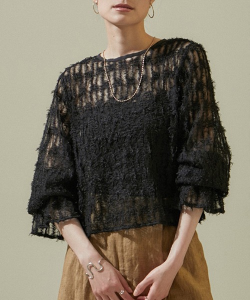 LOEWE ロエベ カットパネル シャツ ロングシャツ 変形 フリンジ LOEWE ロエベ カットパネル シャツ ロングシャツ 変形 フリンジ
