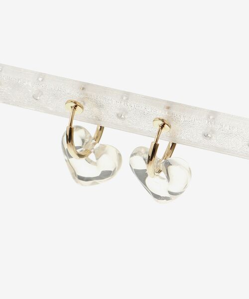 MAJESTIC LEGON（マジェスティックレゴン）の「ハート×クリアイヤリング（イヤリング・レディース・A/ゴールド/シルバー・FREE）」の8枚目の写真