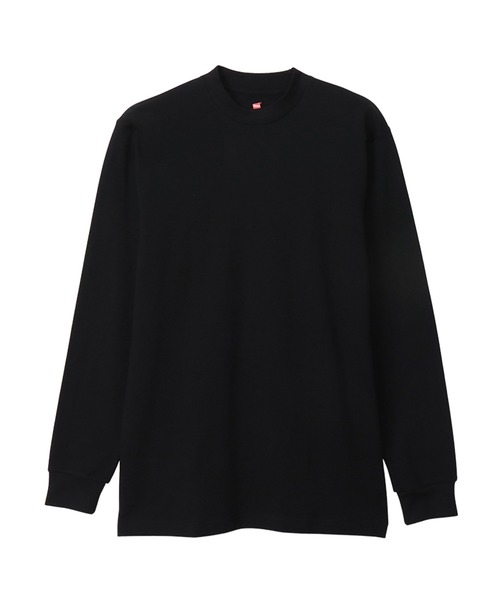 HANES(ヘインズ)の「【Hanes/ヘインズ】メンズ クルーネックロングスリーブ(Tシャツ/カットソー・メンズ・ブラック/ホワイト・LARGE/X-LARGE/MEDIUM)」の2枚目の写真