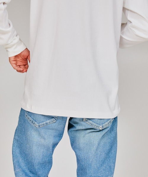 HANES(ヘインズ)の「【Hanes/ヘインズ】メンズ クルーネックロングスリーブ(Tシャツ/カットソー・メンズ・ブラック/ホワイト・LARGE/X-LARGE/MEDIUM)」の13枚目の写真